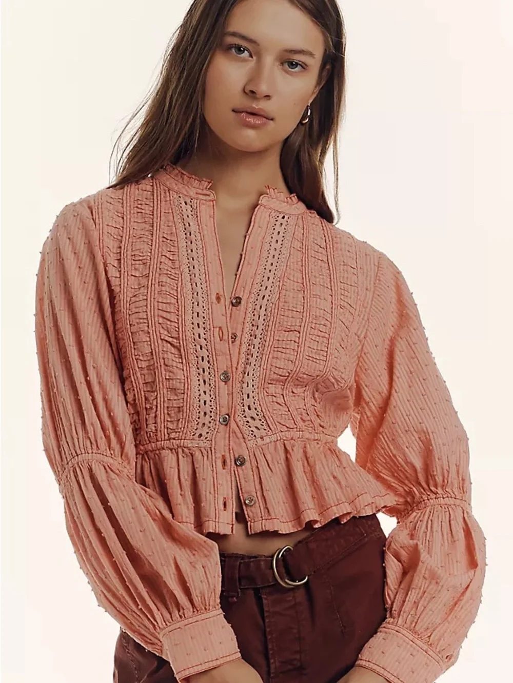 PILCRO (ANTHROPOLOGIE) XS BLOUSE